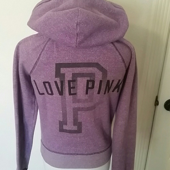 PINK Victoria's Secret Tops - Pink Victoria's Secret zippered hoodie D5